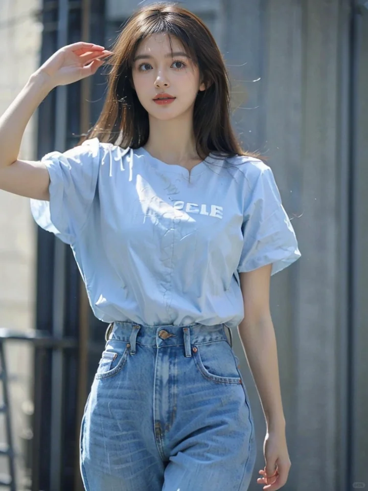 AI绘画 S234｜天然质朴，落落大方的小姐姐