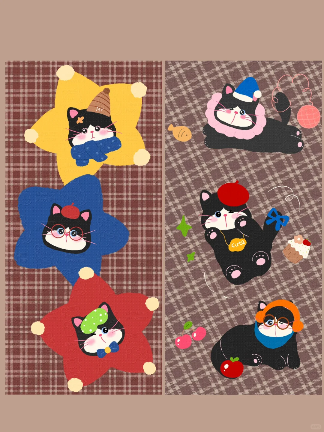 浅更｜卡通猫咪壁纸