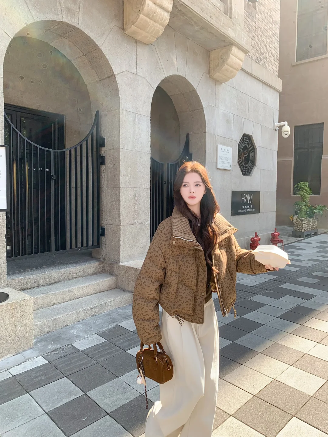 斑点羽绒服复古又俏皮✌🏻