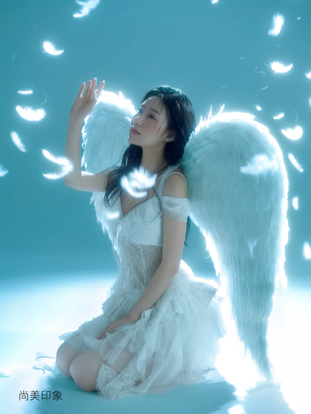 坠入人间的神明少女🕊️🪽天使写真