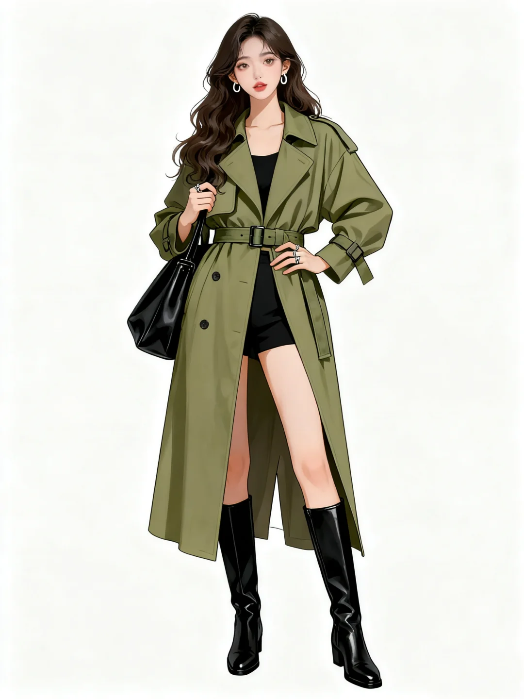 秋日ootd｜绿色系穿搭