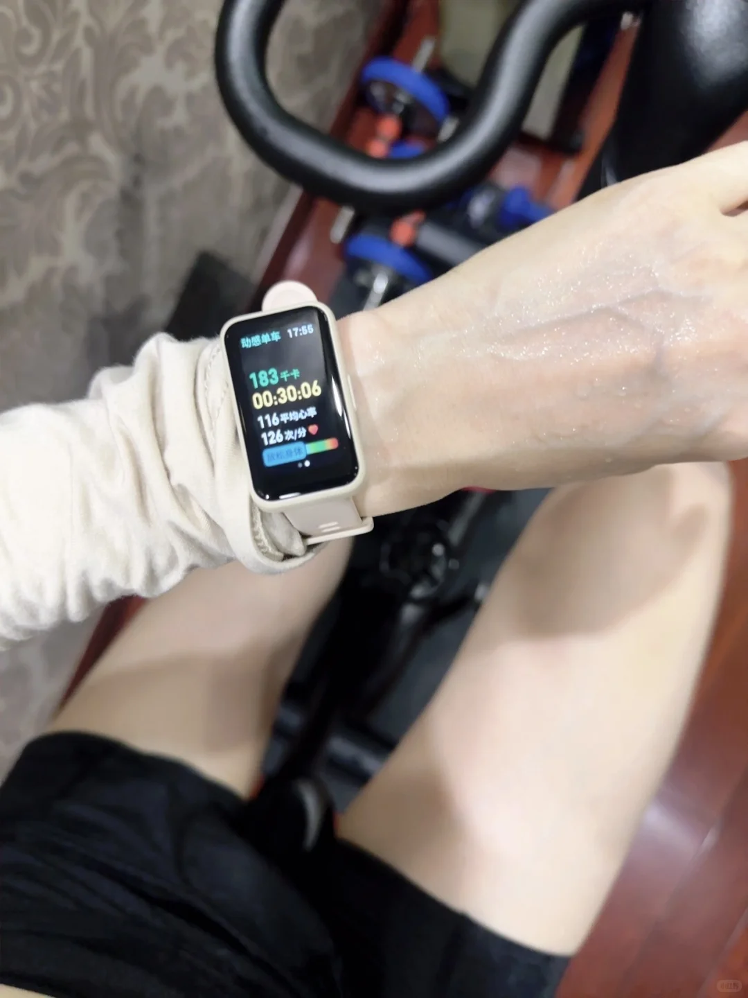 好久没有骑车🚴啦！暴汗打卡30分钟✔️