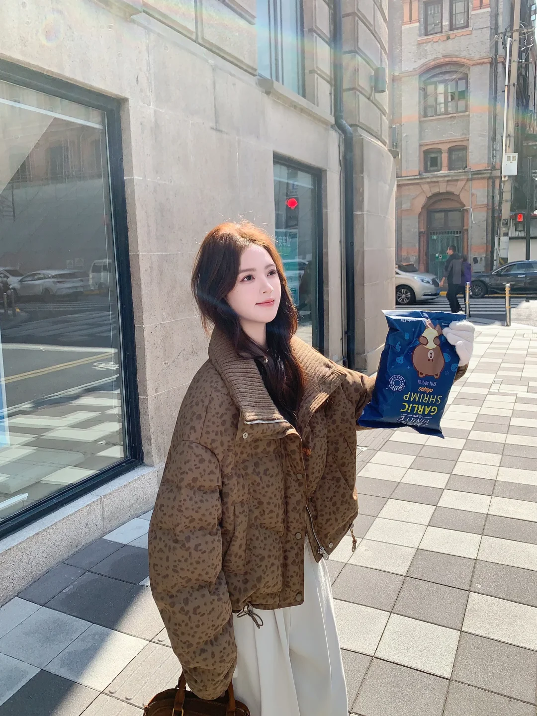 斑点羽绒服复古又俏皮✌🏻