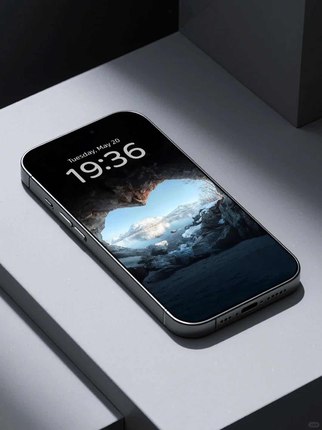 雪景洞穴｜冬天雪景壁纸｜氛围感壁纸