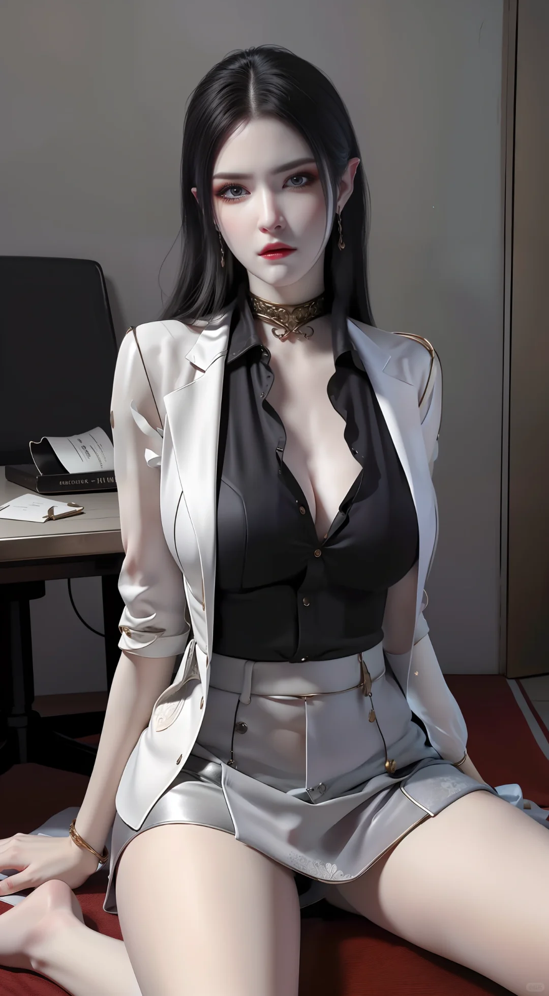 Ai绘画 作品人物二国漫女神