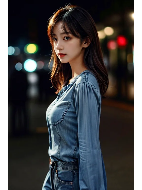 AI绘画 朋友问秋天了女生怎么在公园拍照