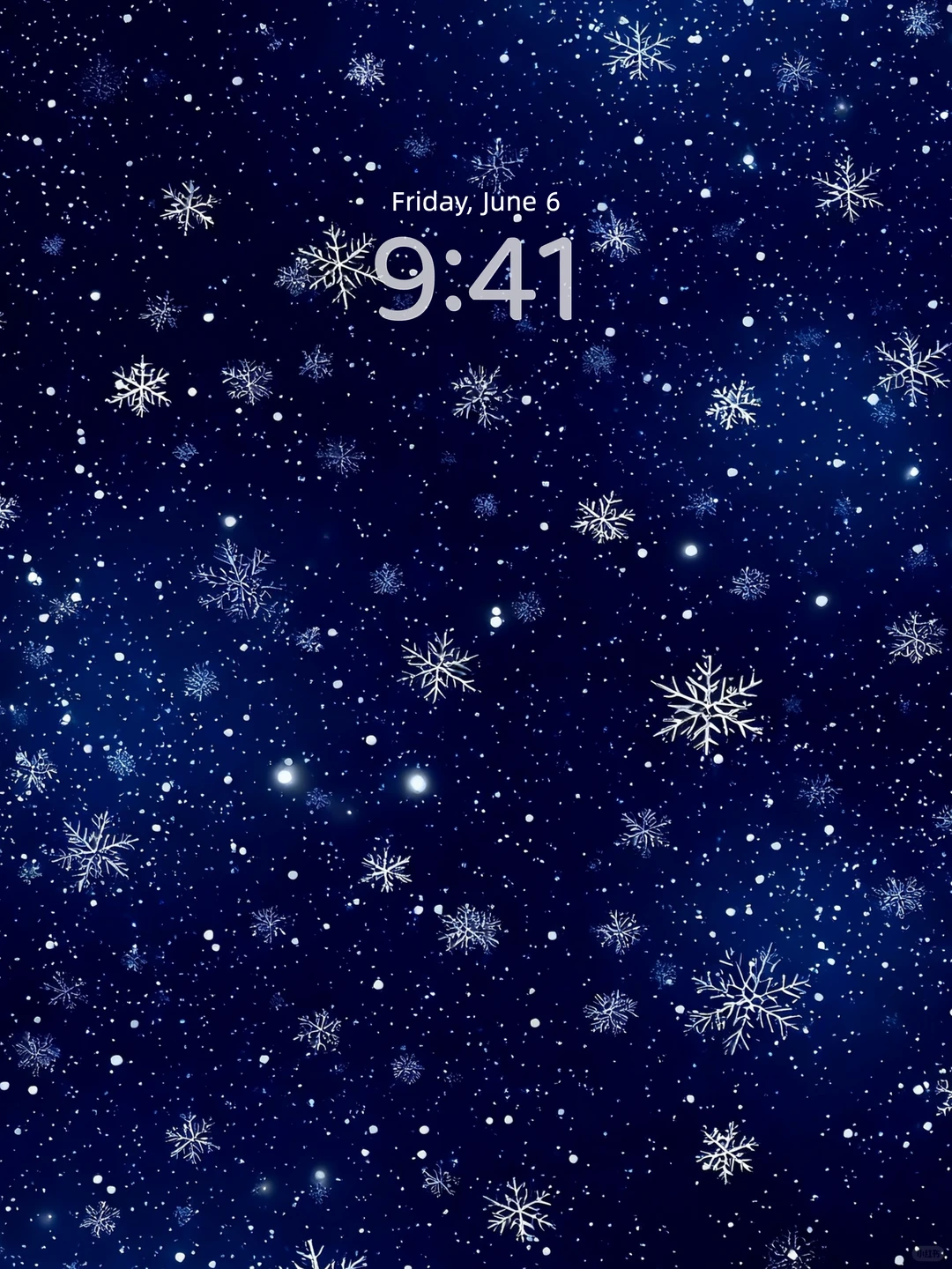 壁纸 | blingbling的雪花飘落