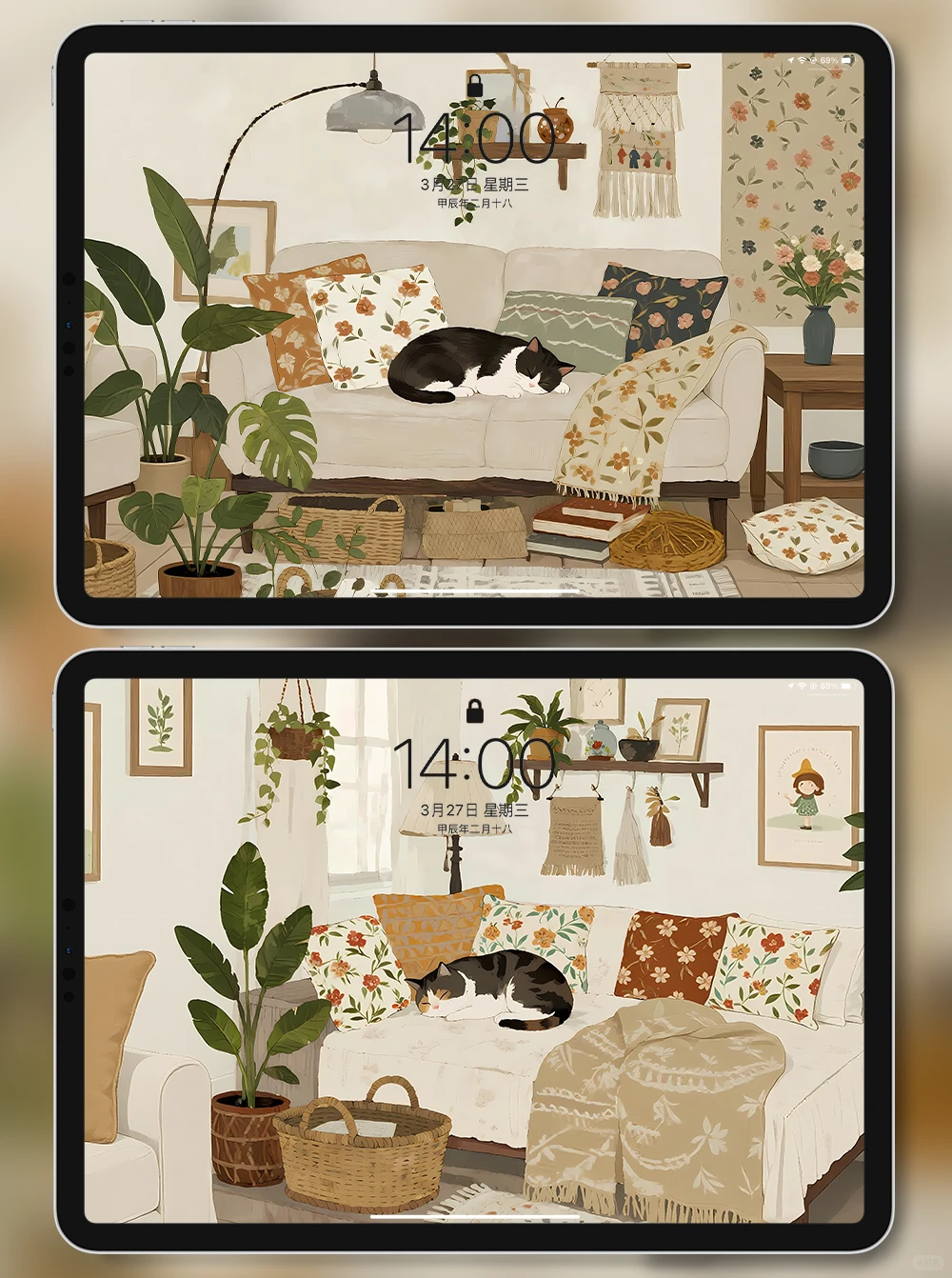 X494-猫咪咖啡|iPad壁纸|电脑|手机壁纸 4k