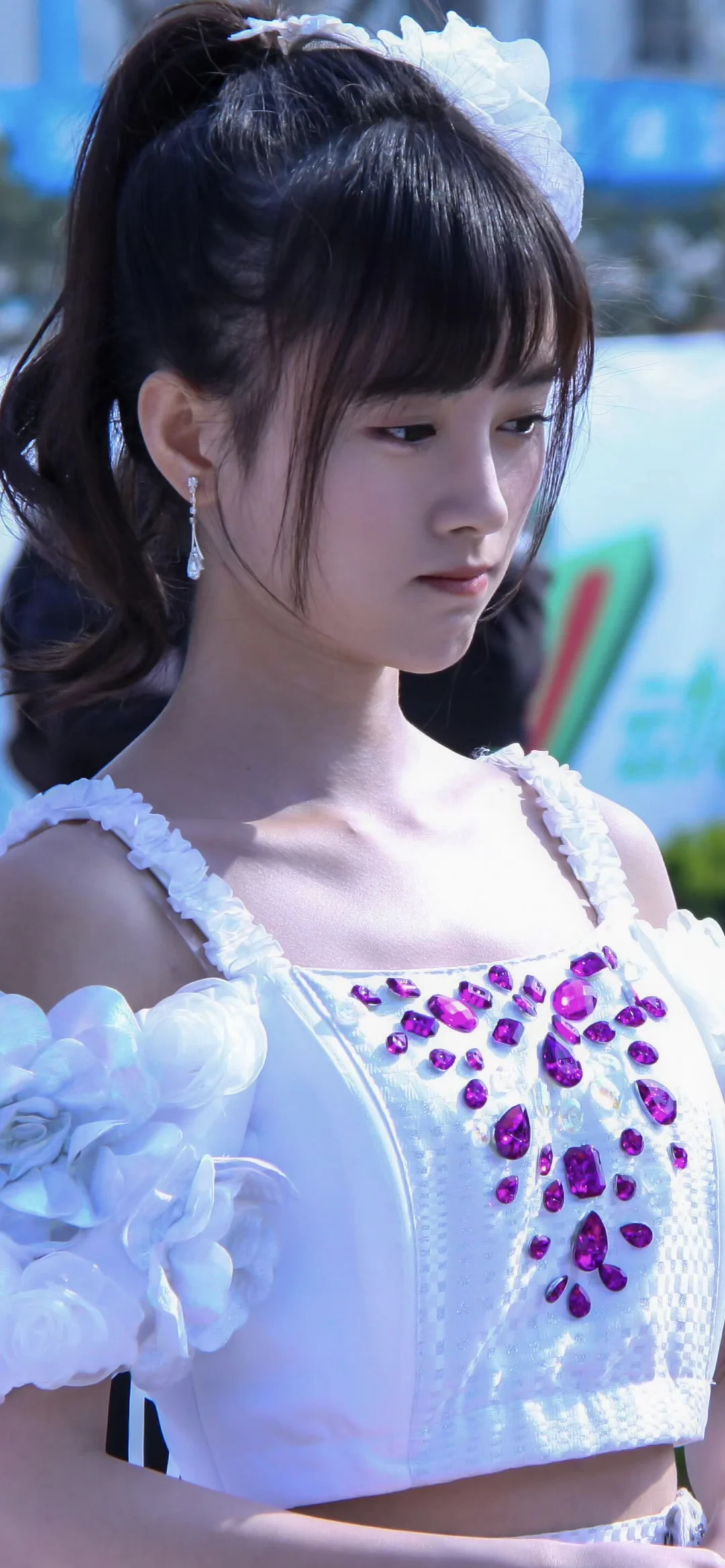 鞠婧祎早期 稚嫩清冷甜美 美