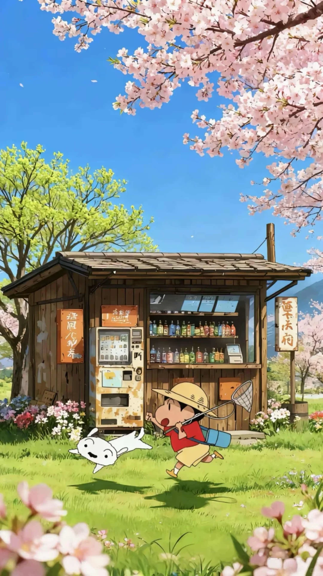 光栅壁纸！蜡笔小新，一年四季！！！！