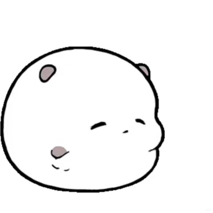 动图表情包｜这个软软糯糯小泡芙真的很爱！