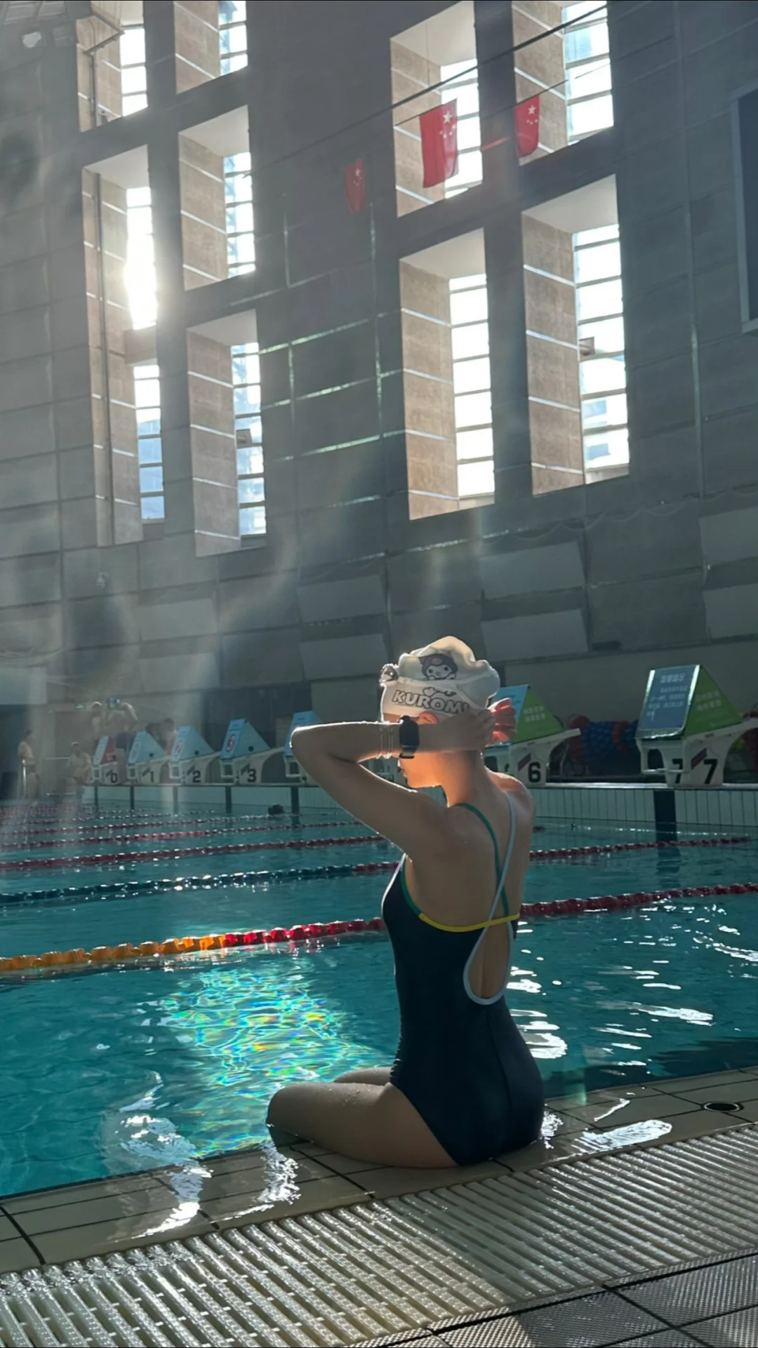 希望游泳可以让我变得越来越自信