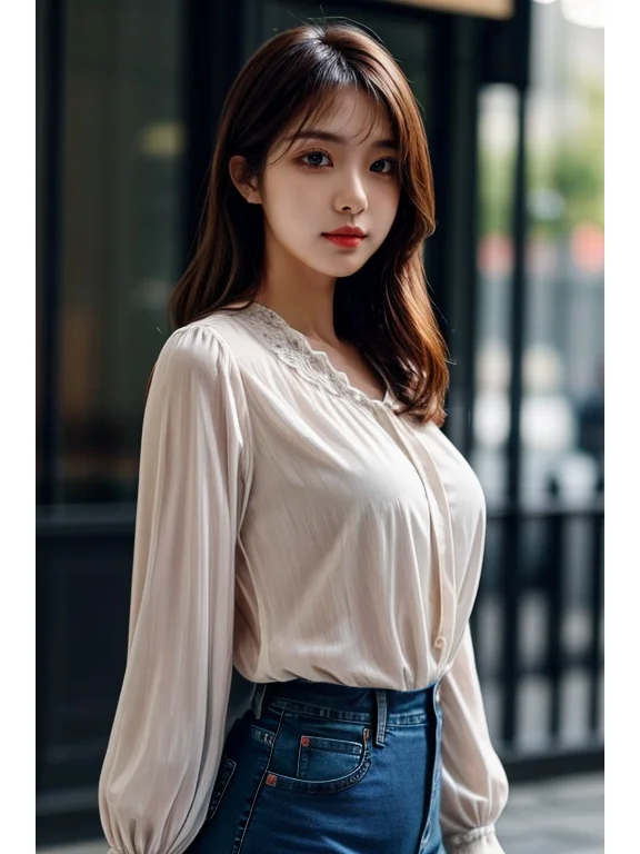 AI绘画 朋友问秋天了女生怎么在公园拍照