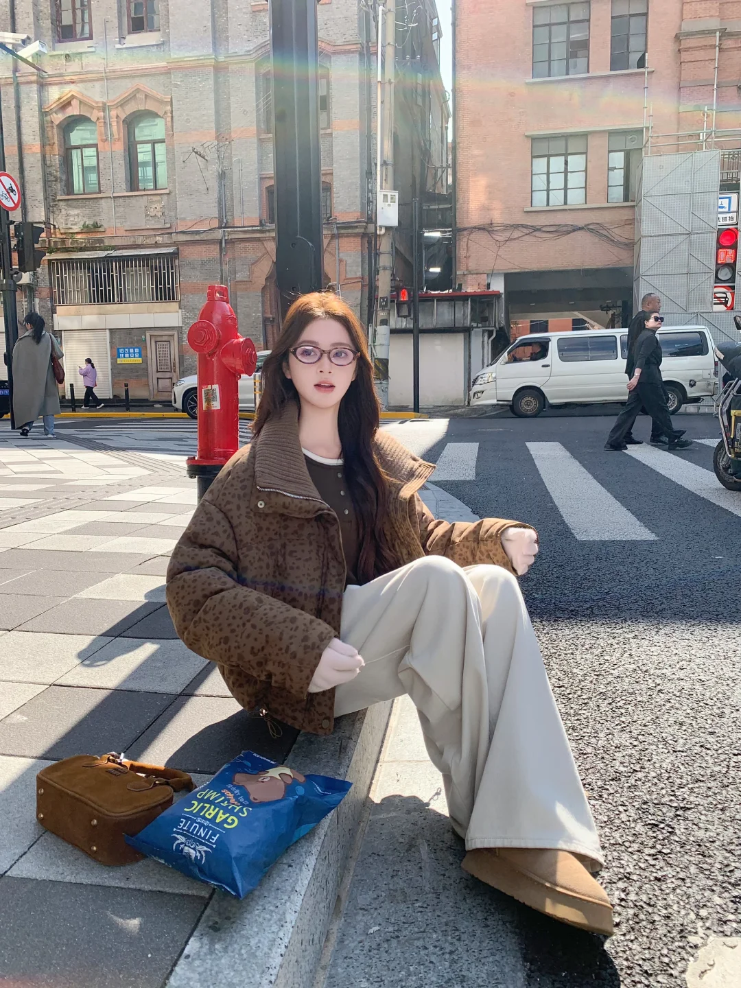 斑点羽绒服复古又俏皮✌🏻