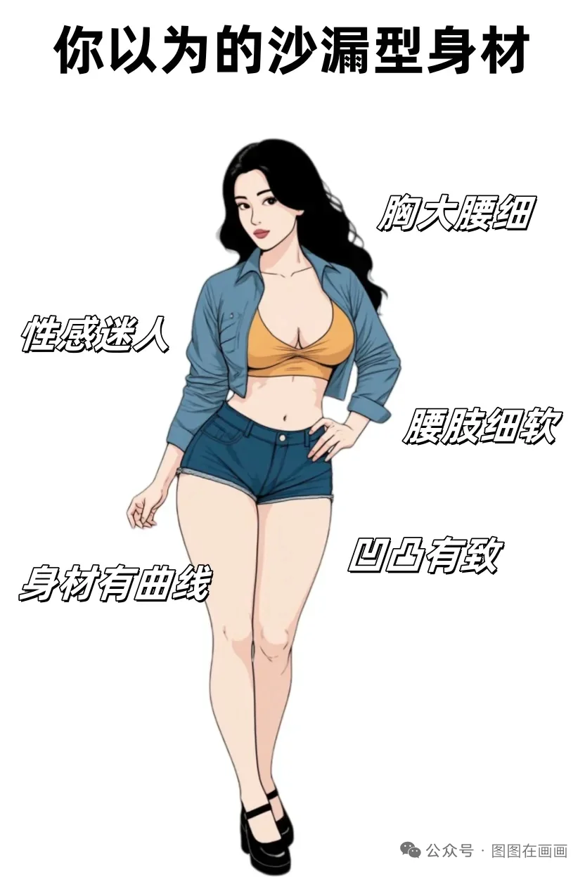 你以为的沙漏型身材vs实际上的沙漏型身材