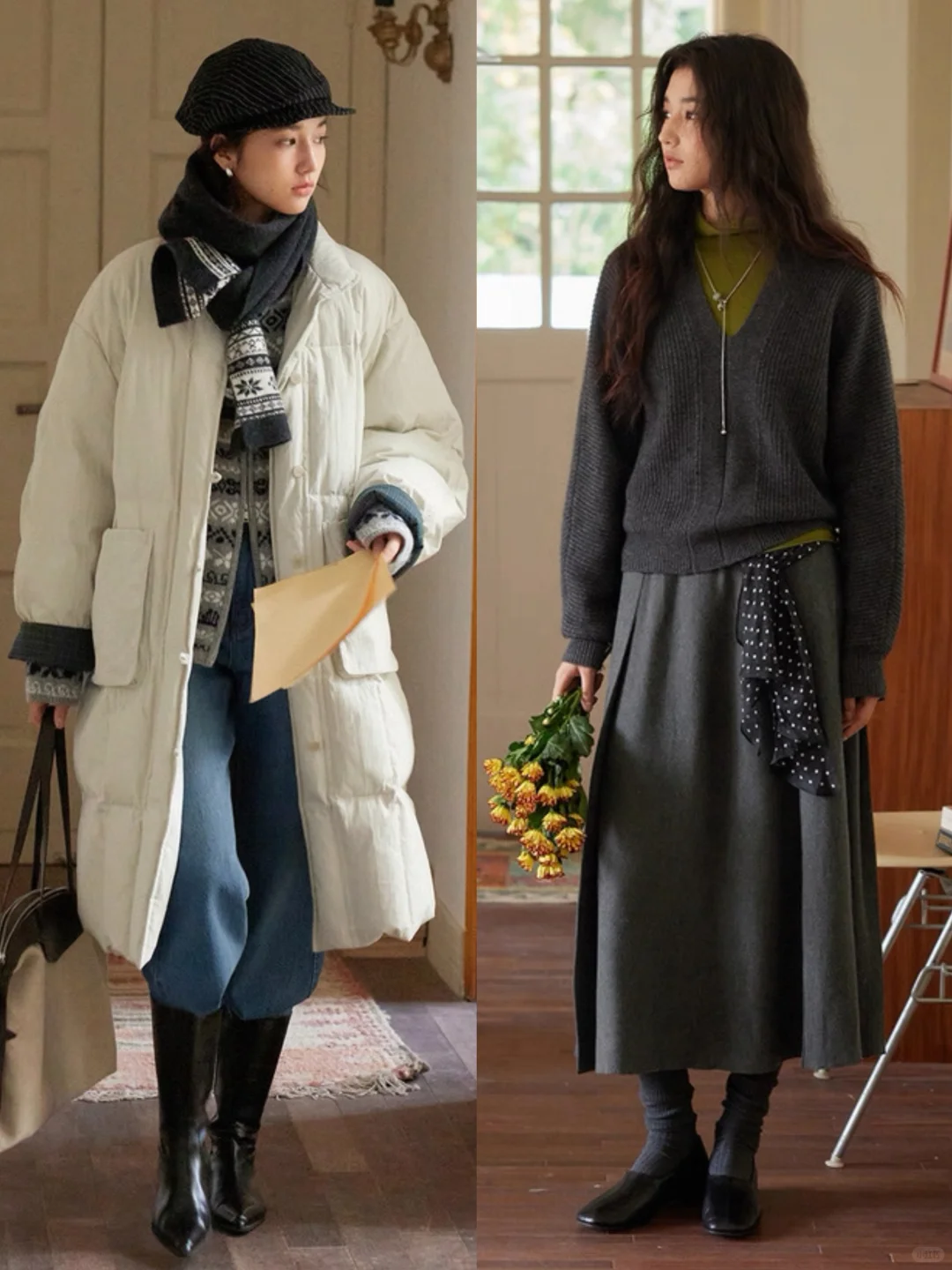 “复古色彩叠穿”法式穿搭：Solighter