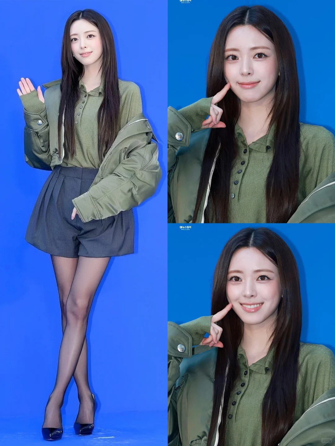 申有娜黑丝➕高跟👠，修长美腿好吸睛～