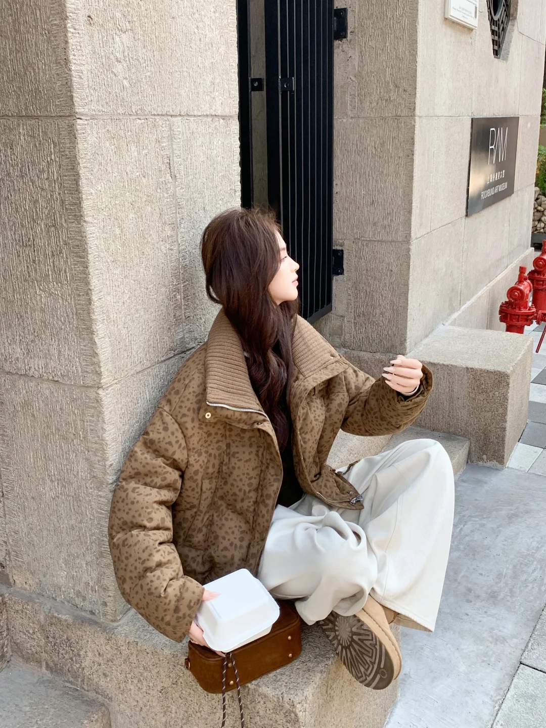 斑点羽绒服复古又俏皮✌🏻