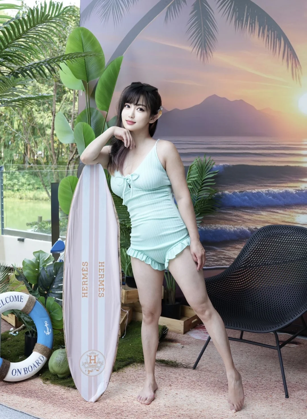 薄荷绿泳衣｜夏日泳池C位担当💚