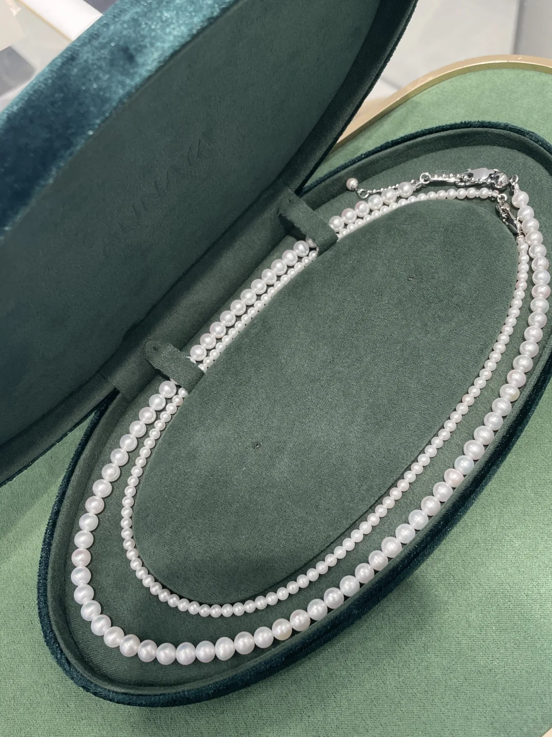 天然珍珠项链，这价位这光泽颜色太赞了吧