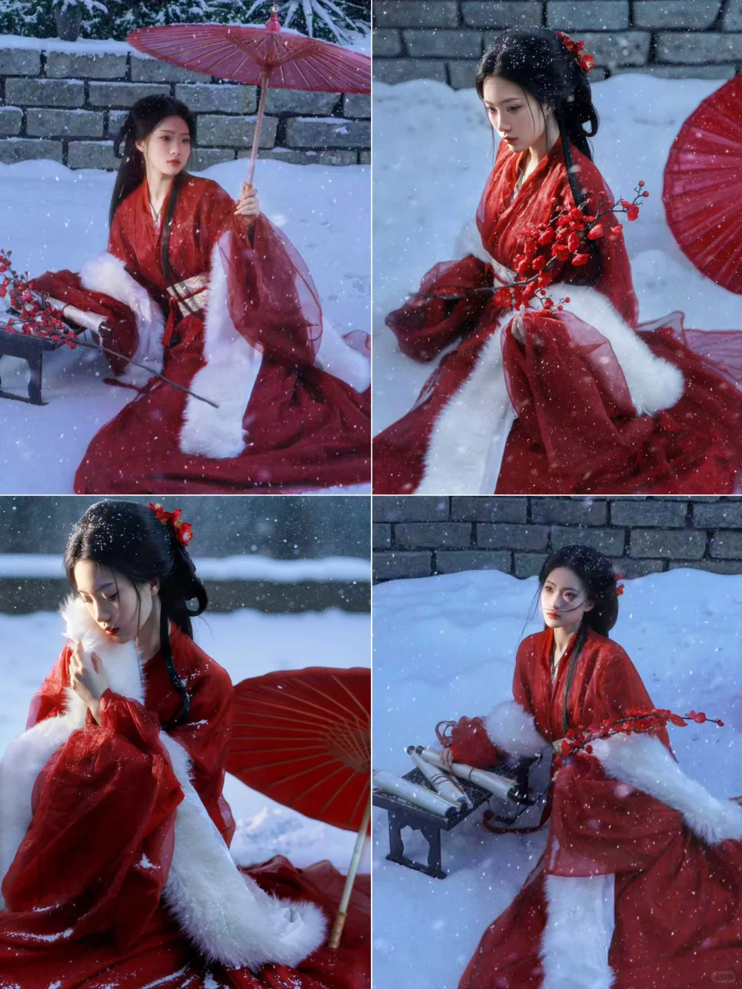 都来拍❗超适合冬天拍的汉服写真来啦～