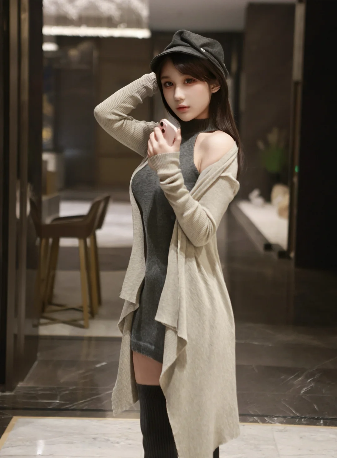 一些秋冬灰色系穿搭