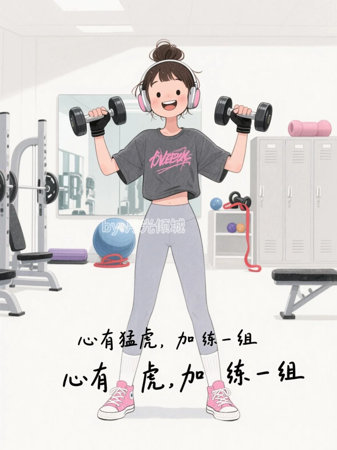 撸铁时候这样发，朋友圈里哈哈哈