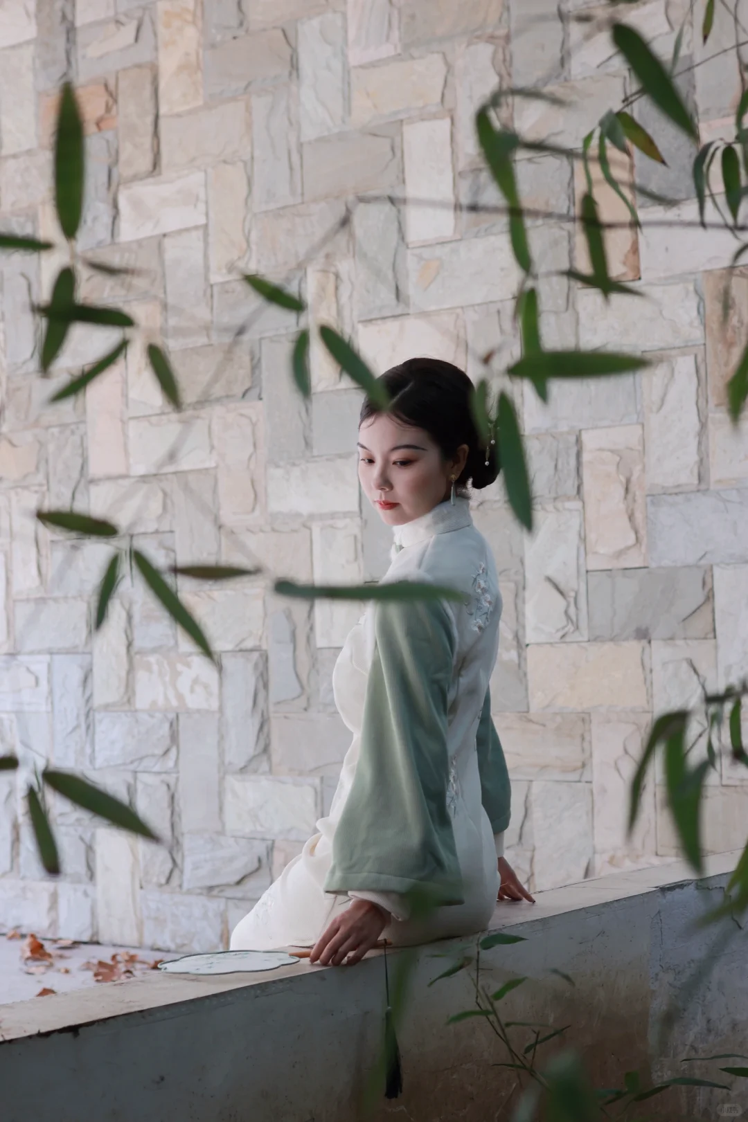 爱惨了我的旗袍外景🤍💚