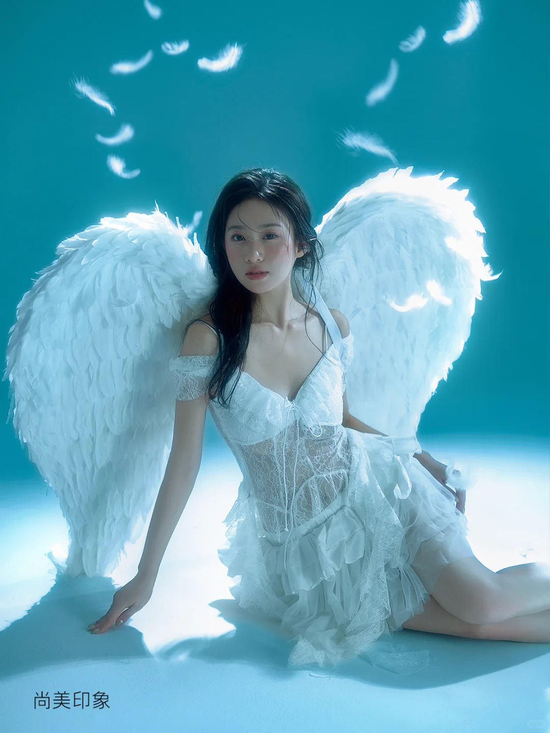 坠入人间的神明少女🕊️🪽天使写真