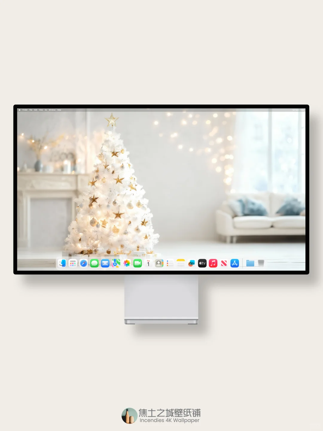 壁纸 | 星星点缀着圣诞树