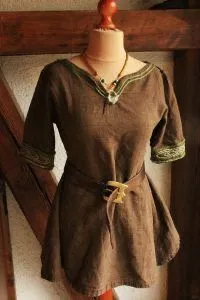 各类北欧女士罩袍定制维京外衣夏季短袖