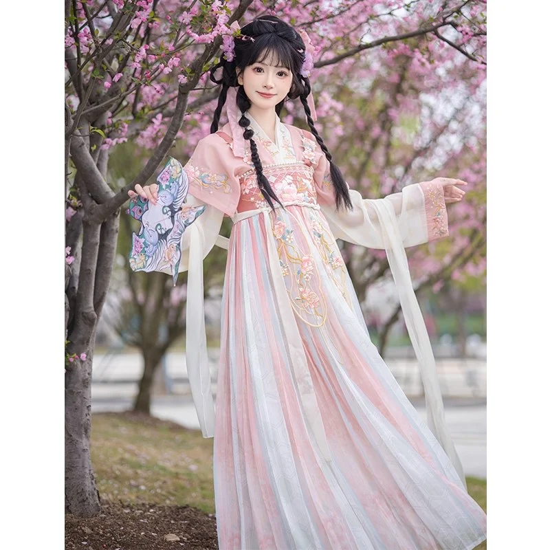 原创汉服女春夏新款齐胸汉元素古风仙气日常