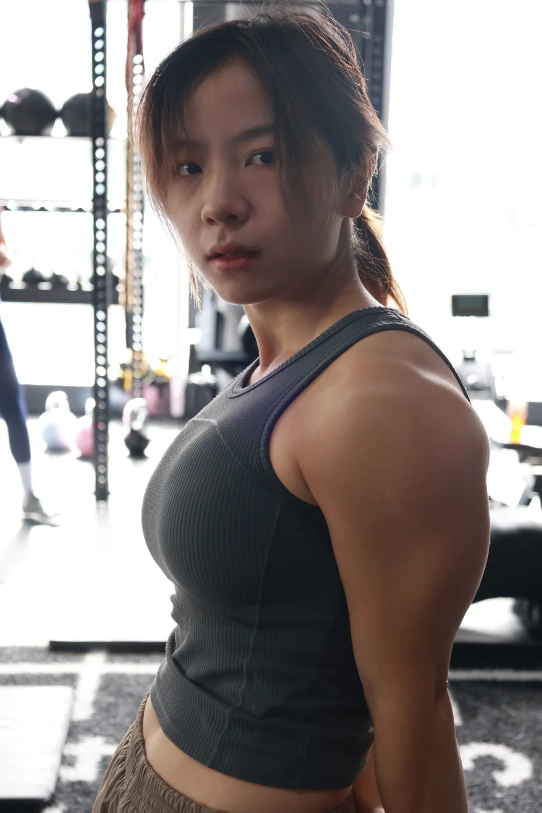 你们老婆肌肉也这么大吗