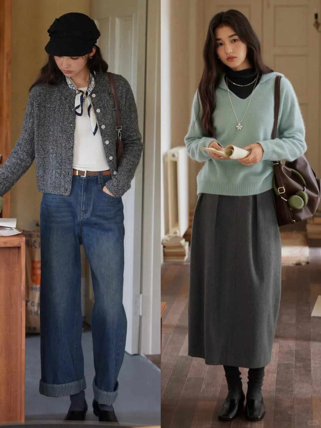 “复古色彩叠穿”法式穿搭：Solighter