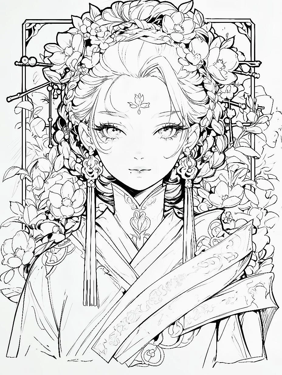 1300➕国风人物线稿素材🥬