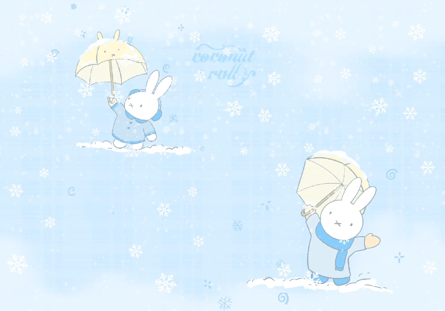 ⛄️｜🖇️⋆💭‧miffy 米菲的横屏壁纸来啦～