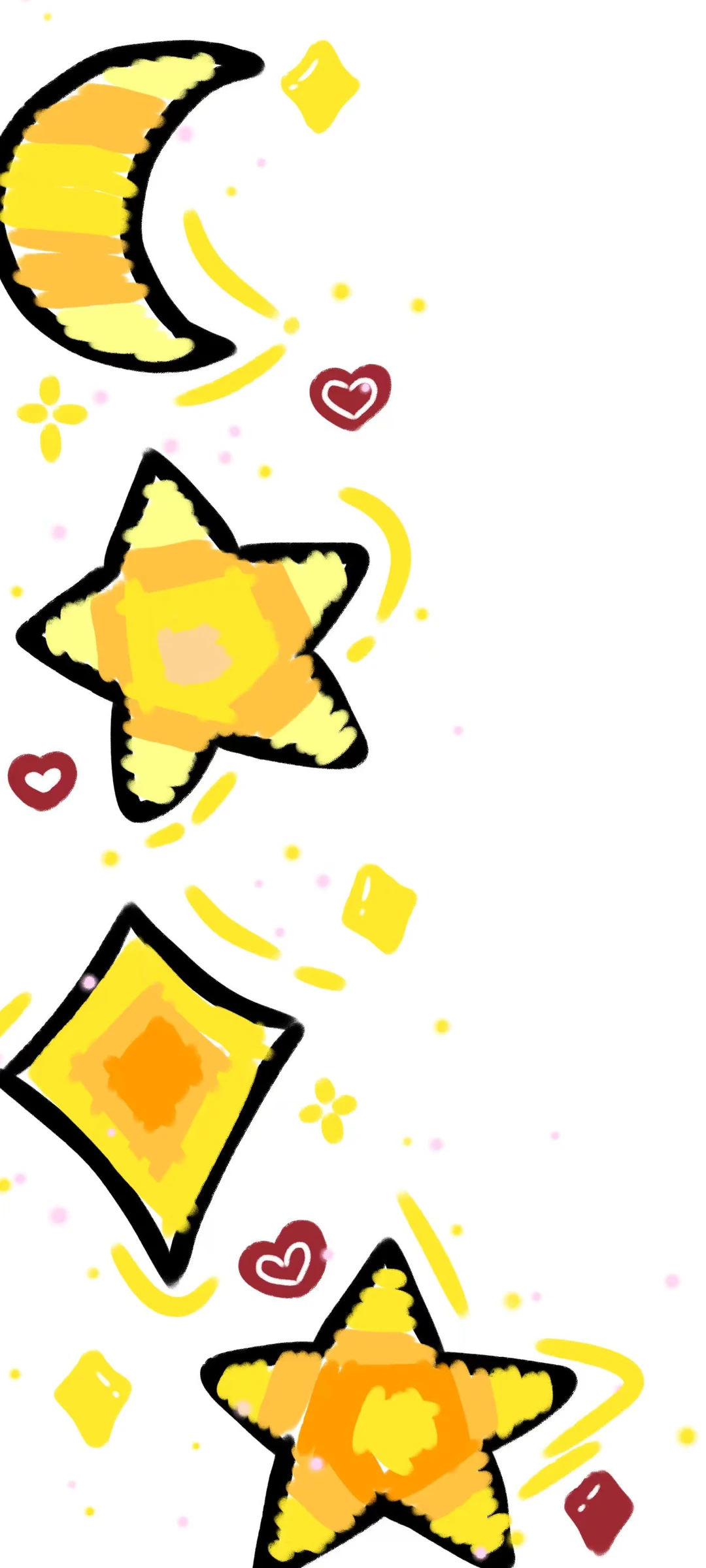 简笔画｜柿柿如意手机壁纸～