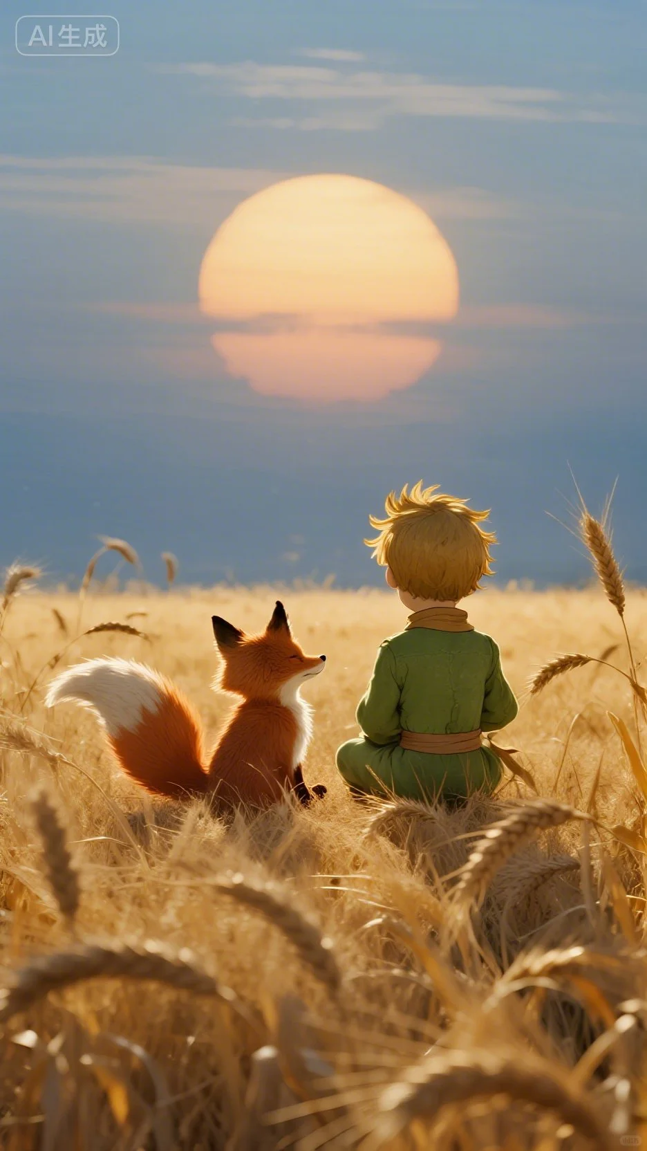被夕阳和狐狸治愈了☀️