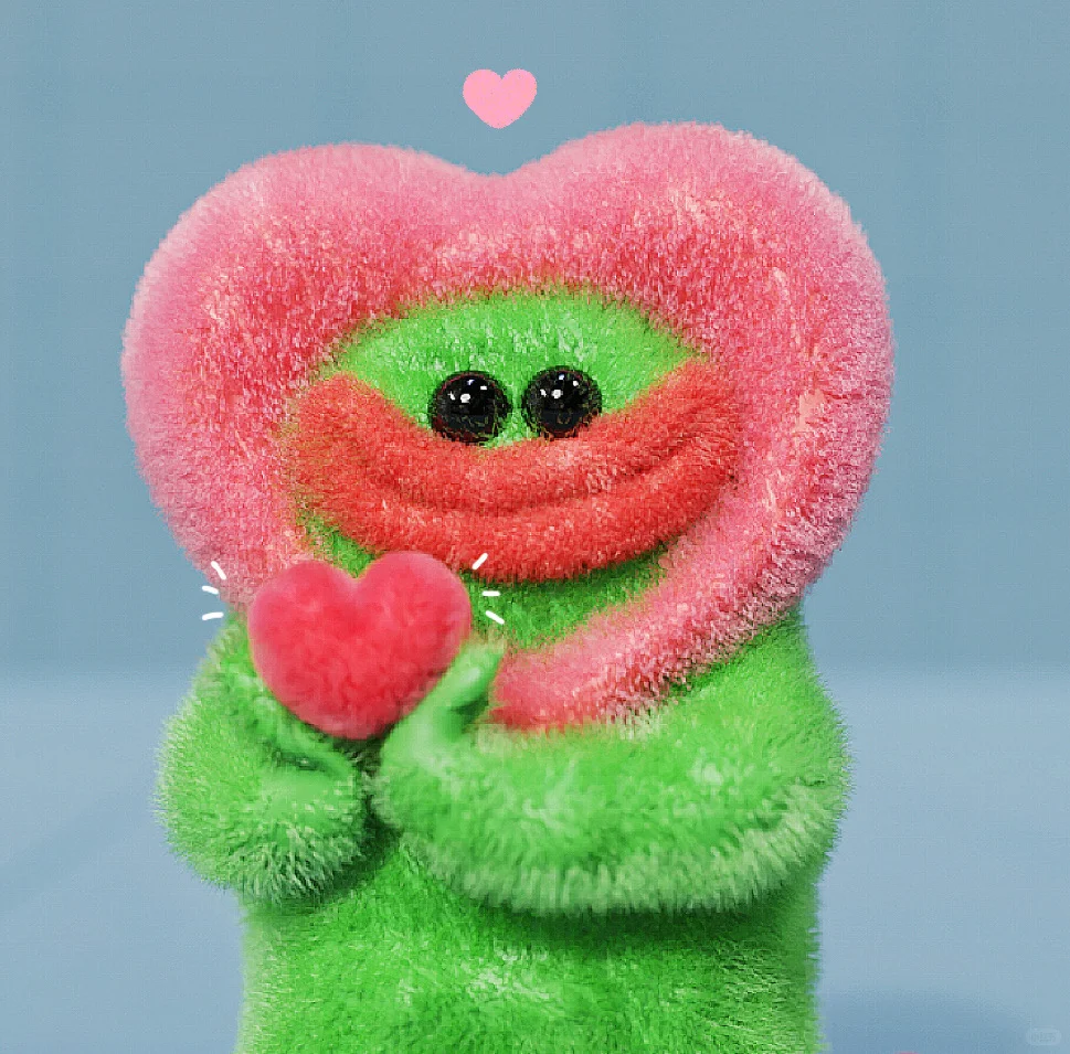 苦瓜女士头像｜献给你！我的真心❤️！