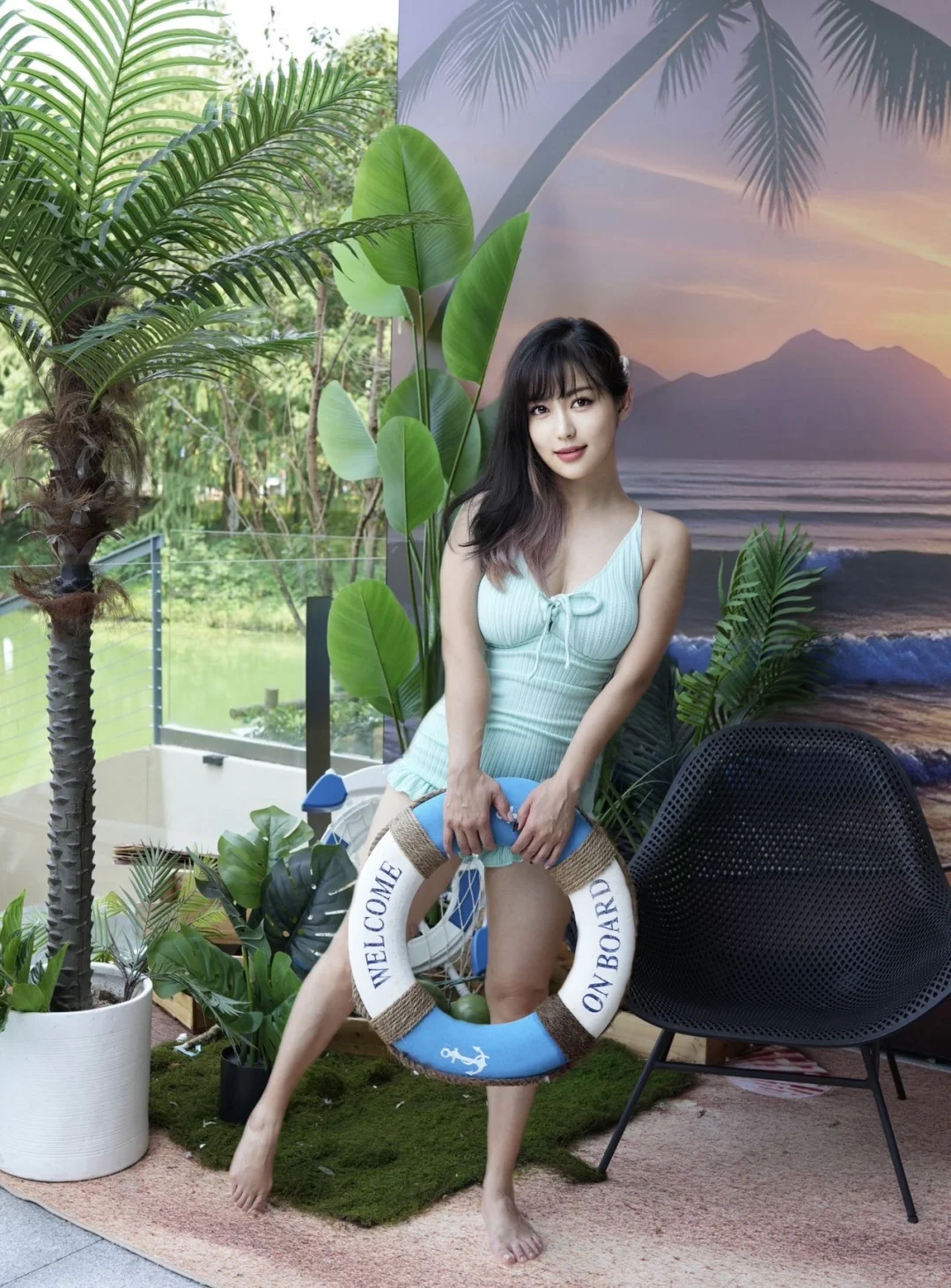 薄荷绿泳衣｜夏日泳池C位担当💚