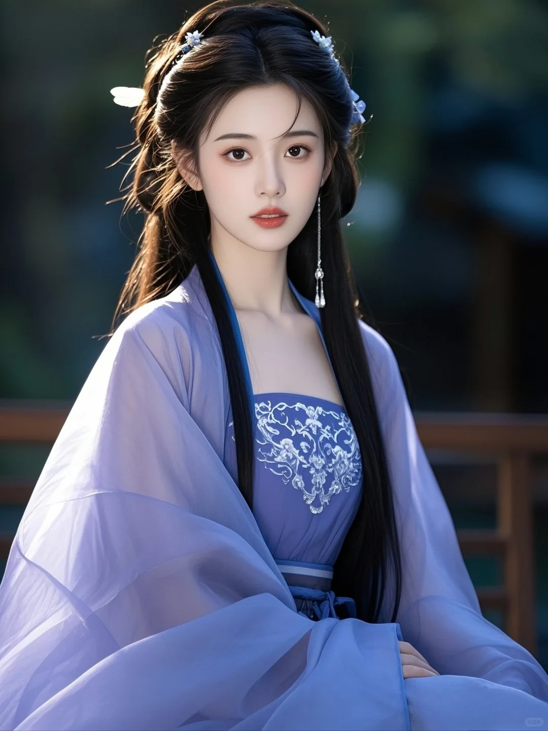 紫色古装美人，美得不食人间烟火！