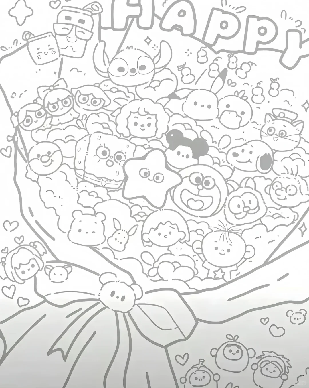 摸鱼 | 描线线稿