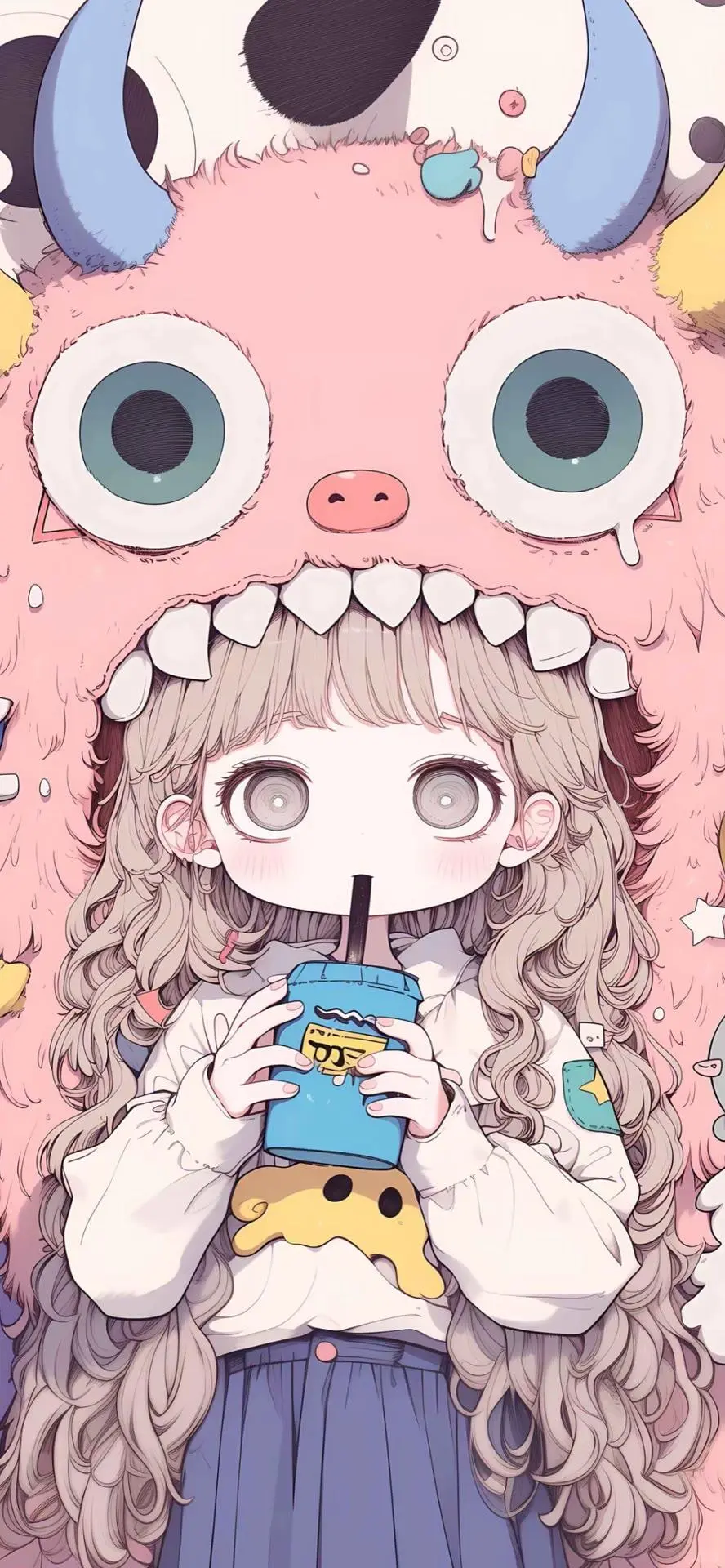 啊啊啊！这个壁纸也太可爱了吧！