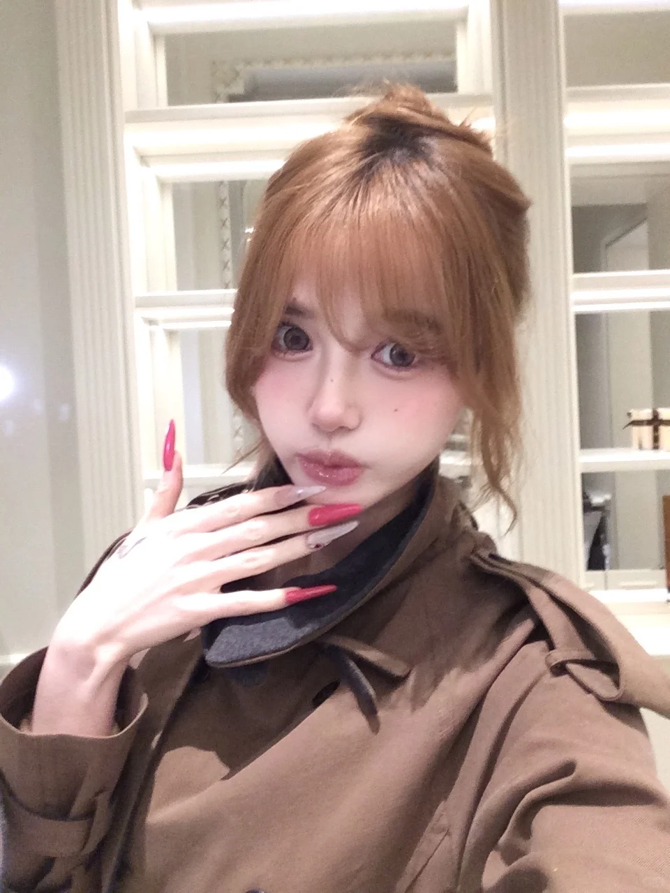 🩷New nali💅娇媚妲己的玫红色美甲～