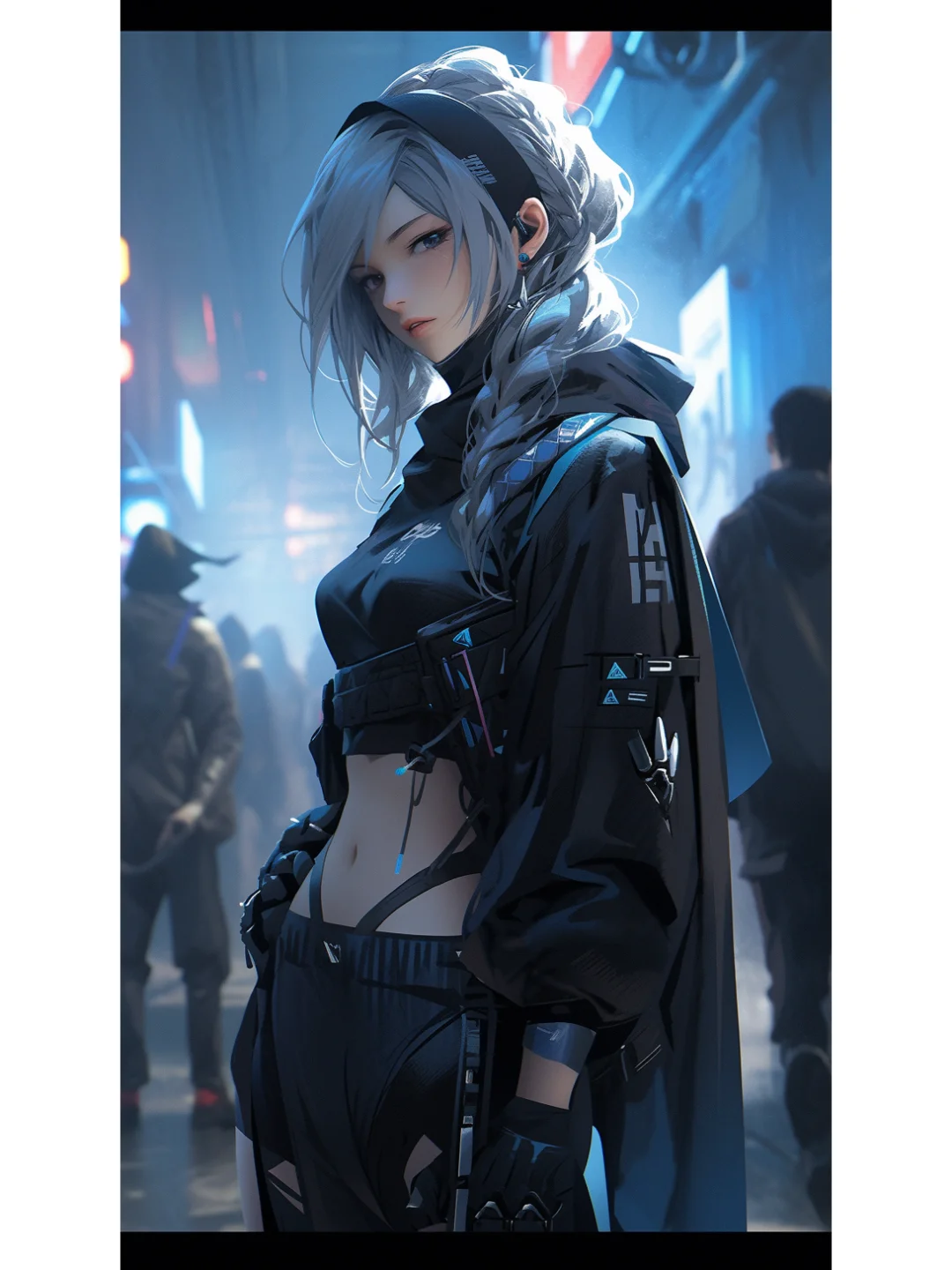 Ai｜midjourney｜时尚少女穿搭-机能风
