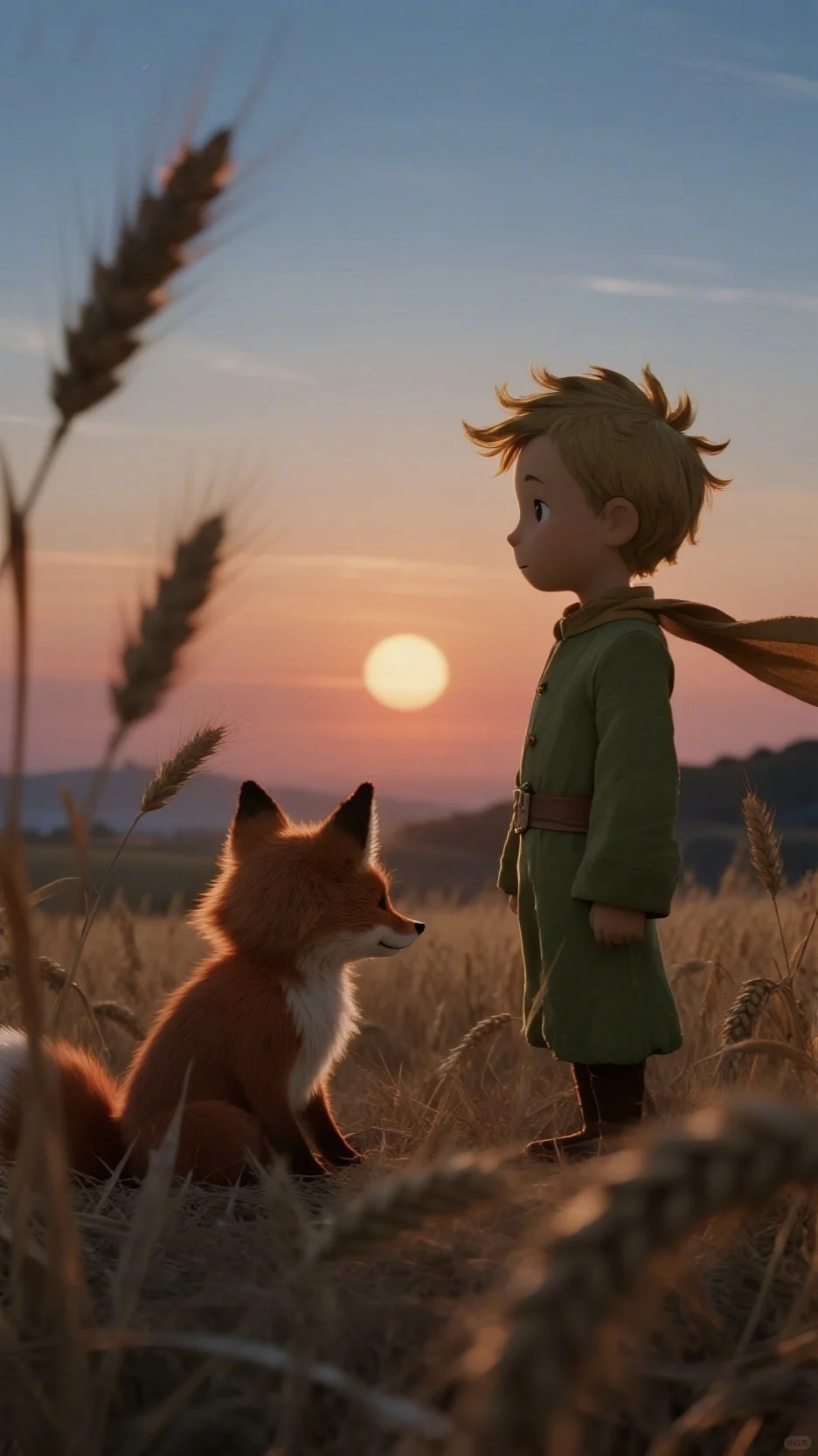 被夕阳和狐狸治愈了☀️