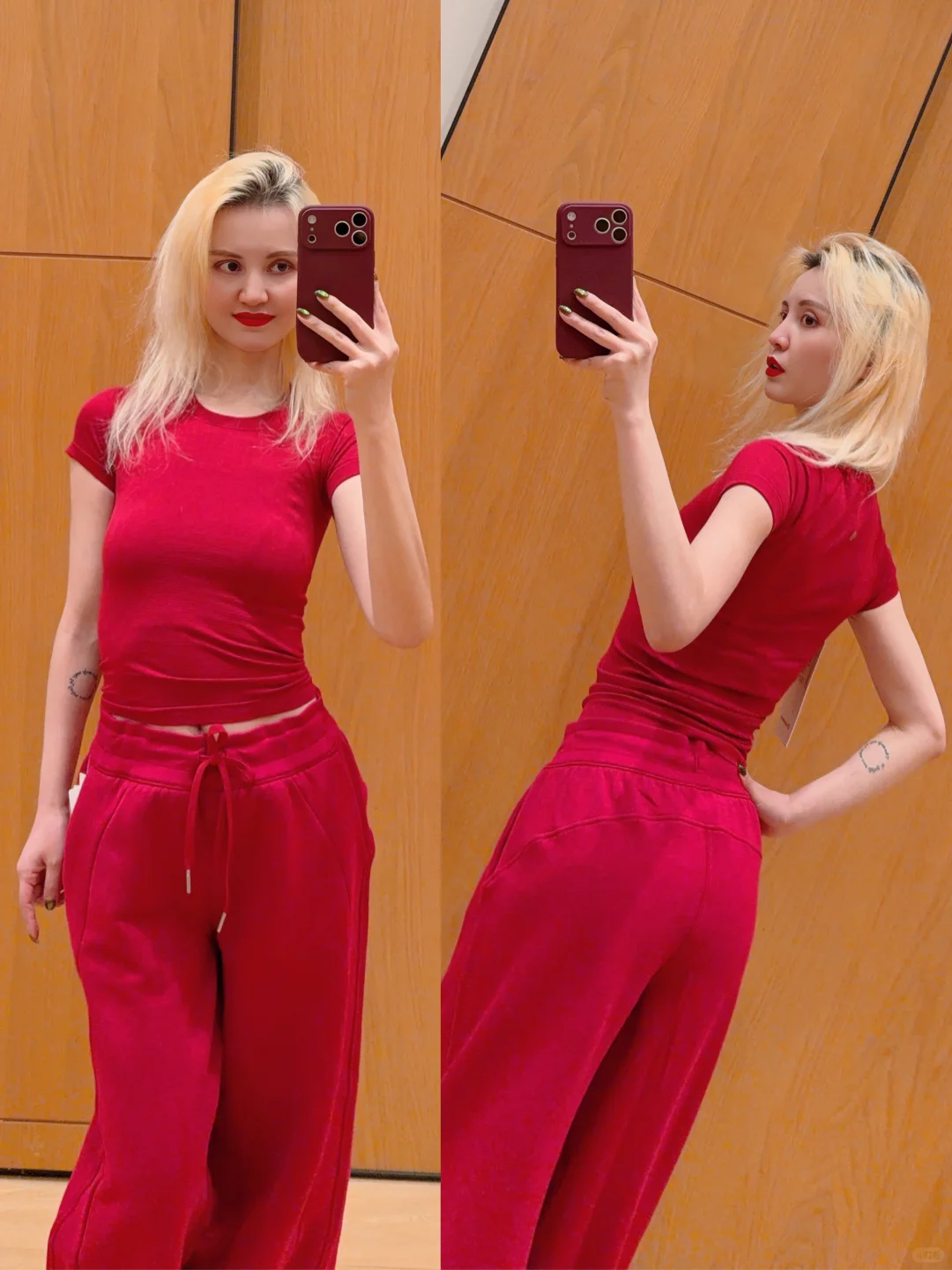 Swiftly Tech浆果朗姆红/女士运动短袖T恤