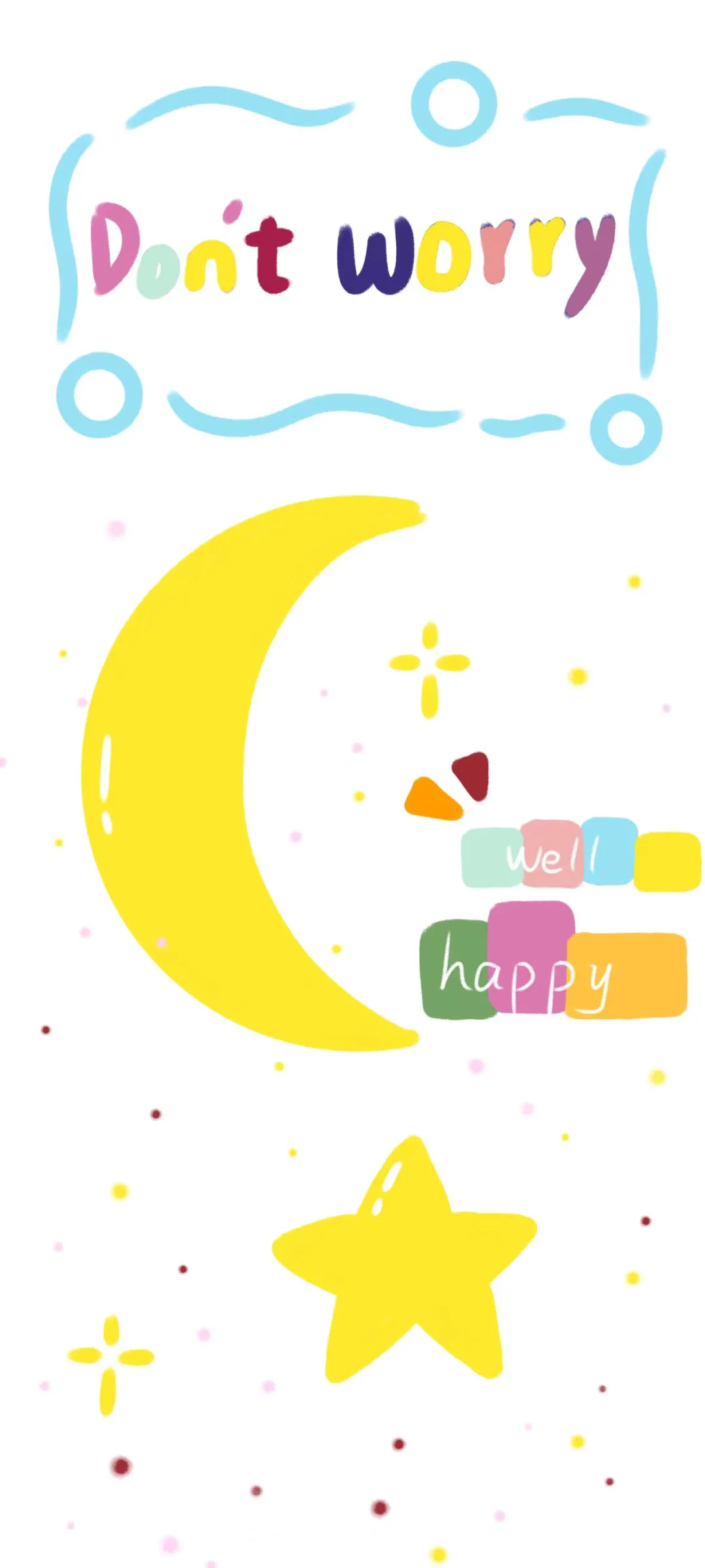 简笔画｜柿柿如意手机壁纸～