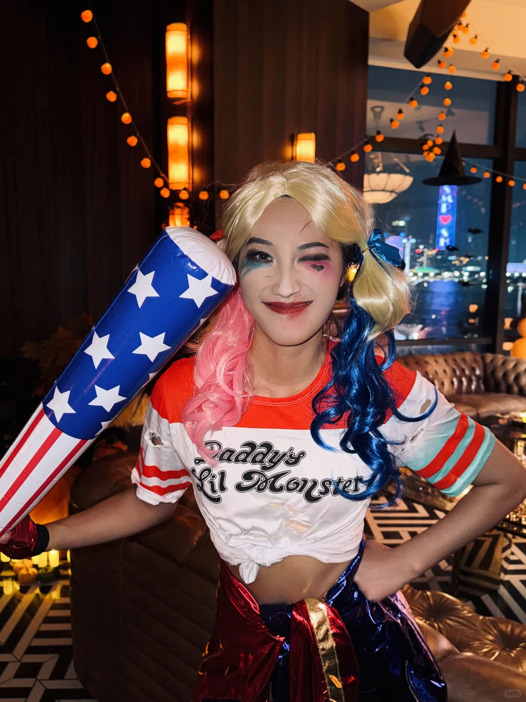 健身女cos小丑女