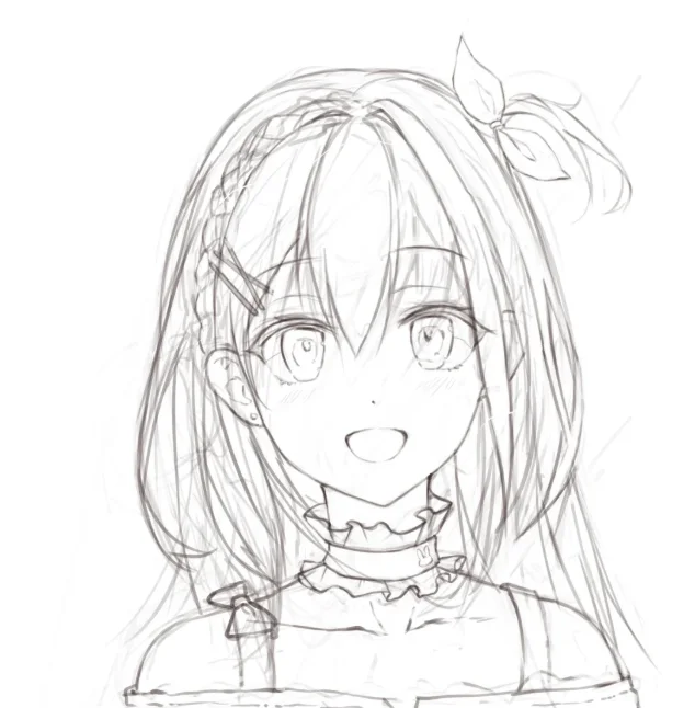 1000+动漫少女线稿绘画参考合集